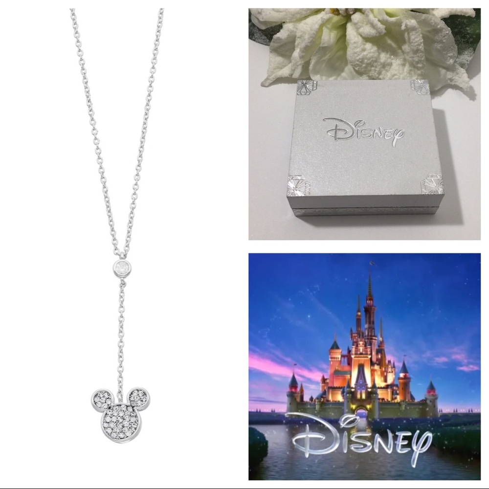Disney’s Mickey Mouse Crystal Y Necklace